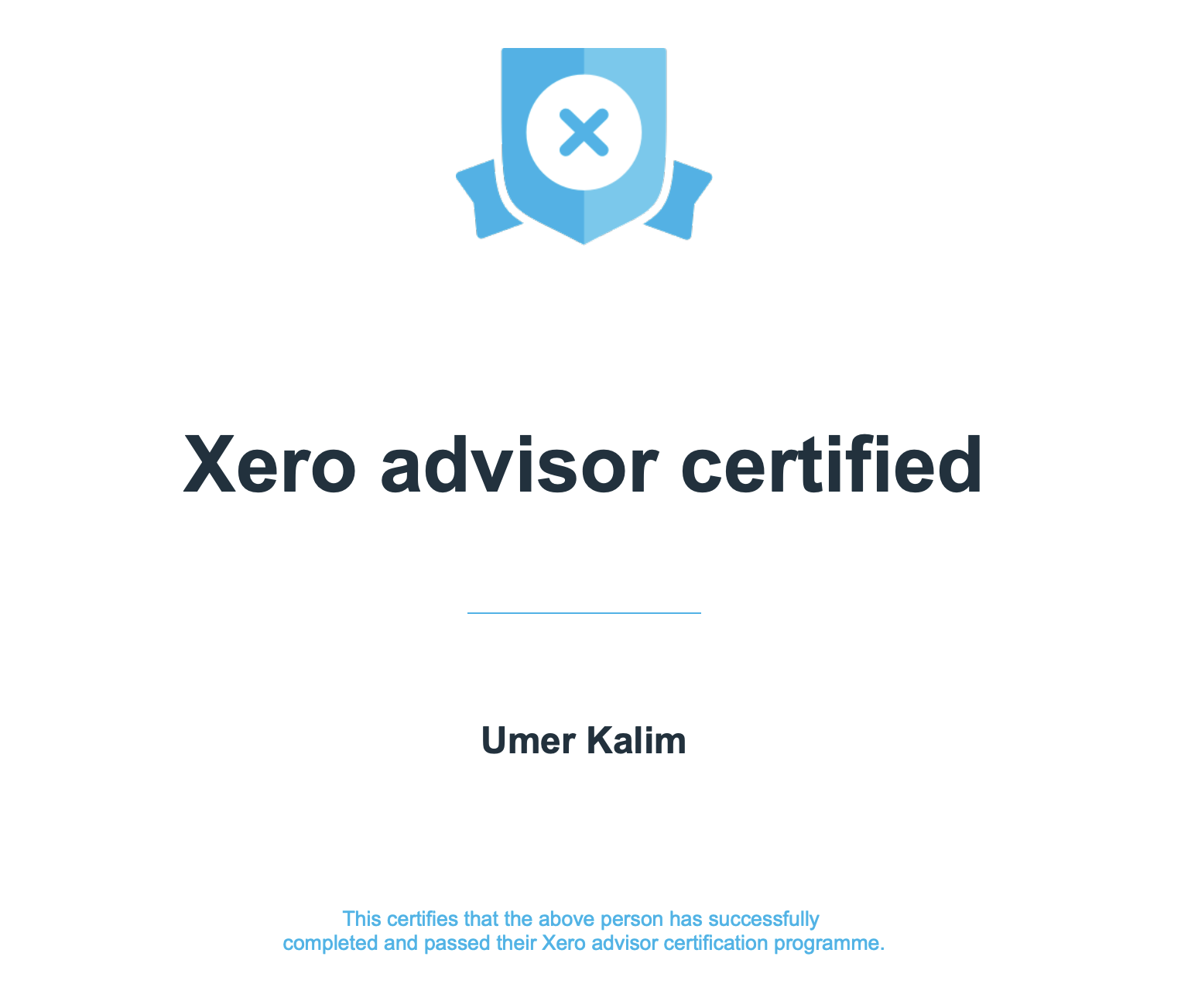 Xero Certified